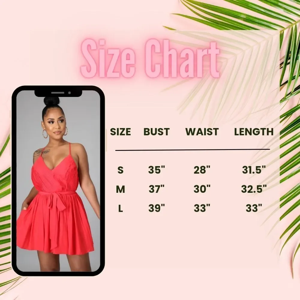 Scarlet Pleated Satin Romper - Picture 11 of 11